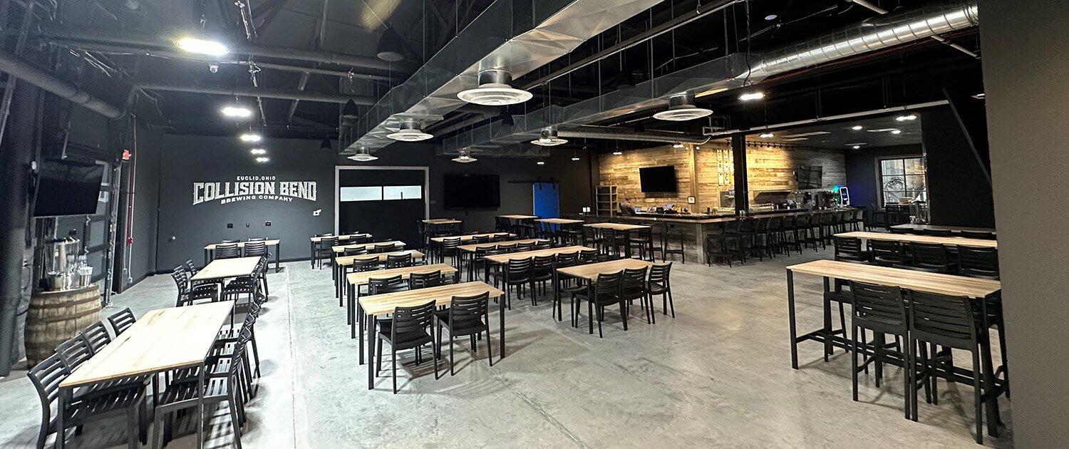 Collision Bend Brewery in The Flats Cleveland, Ohio